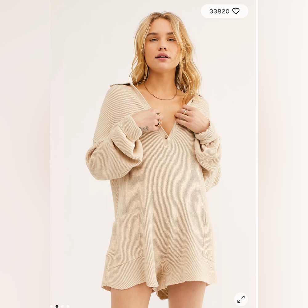 Free People Picnic Sweater Romper